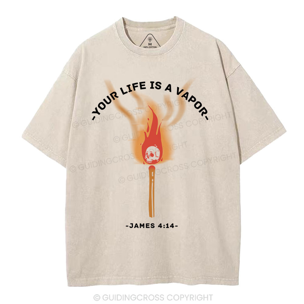 Your Life Is A Vapor Christian Washed T-Shirt