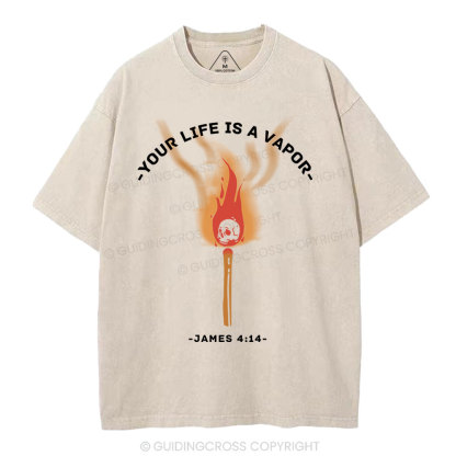 Your Life Is A Vapor Christian Washed T-Shirt