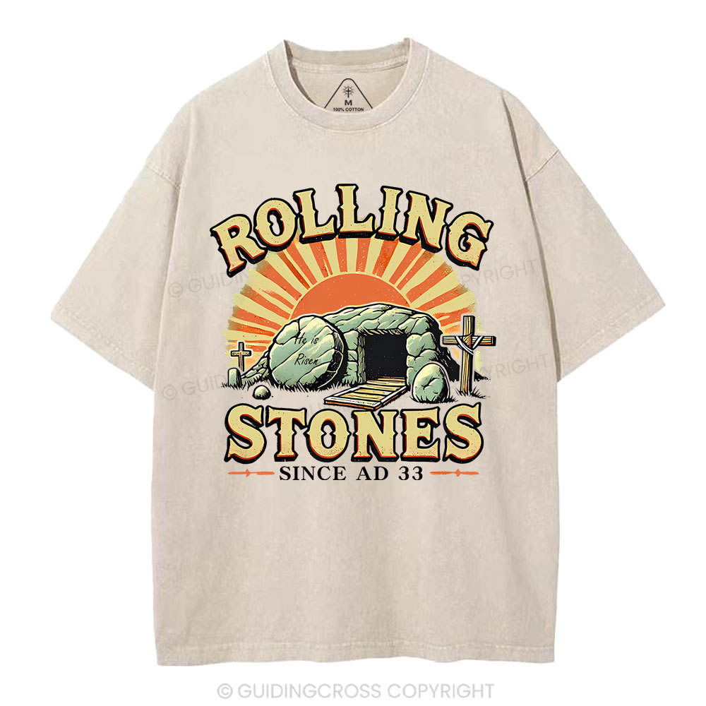Rolling Stone Street Christian Washed T-Shirt