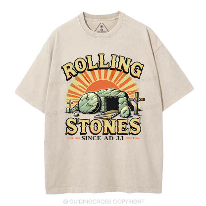 Rolling Stone Street Christian Washed T-Shirt