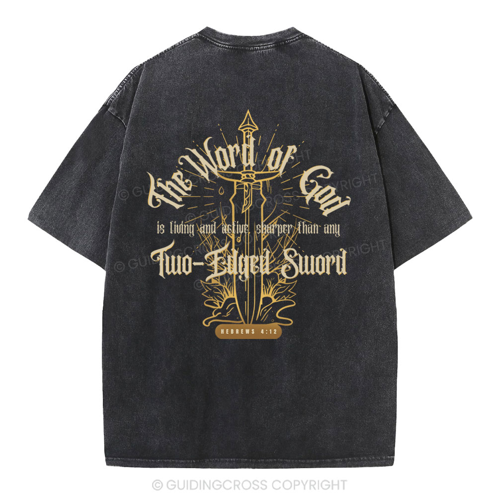 The Word Of God Christian Washed T-Shirt Sale - GuidingCross