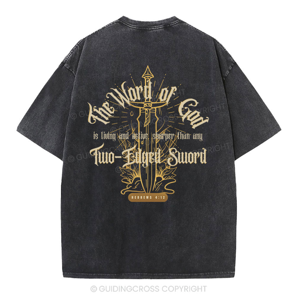 The Word Of God Christian Washed T-Shirt Sale - GuidingCross