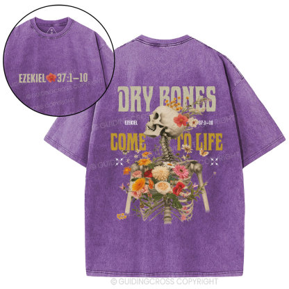 Dry Bones Come To Life Christian Washed T-Shirt