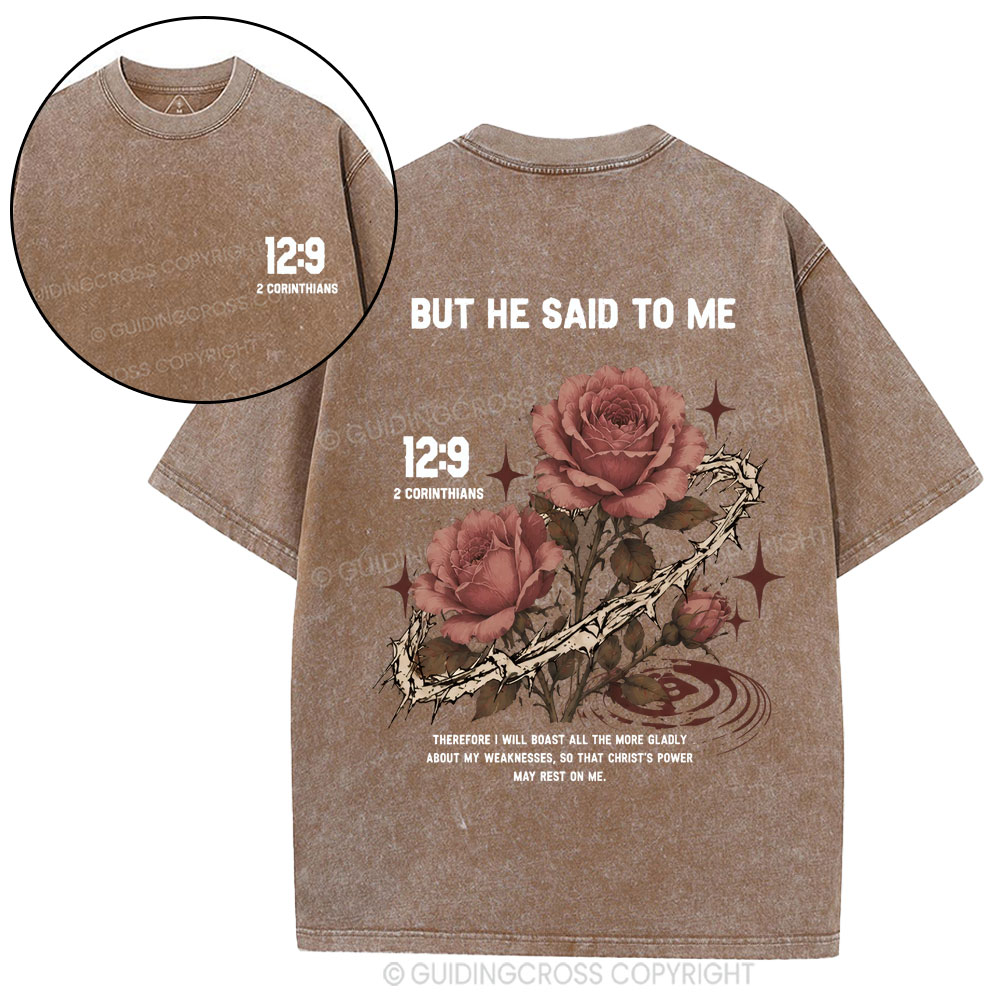 Therefore I Will Boast All The Nore Gladly Christian Washed T-Shirt