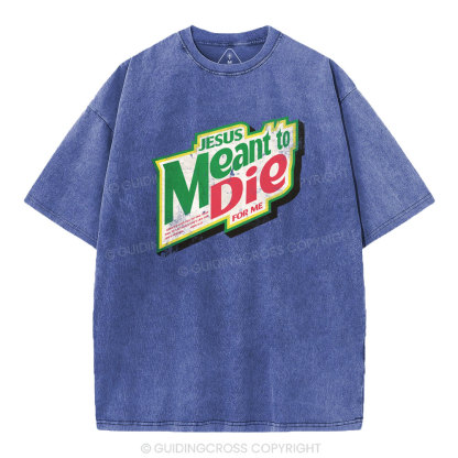 Jesus Meant To Die For Me Christian Washed T-Shirt
