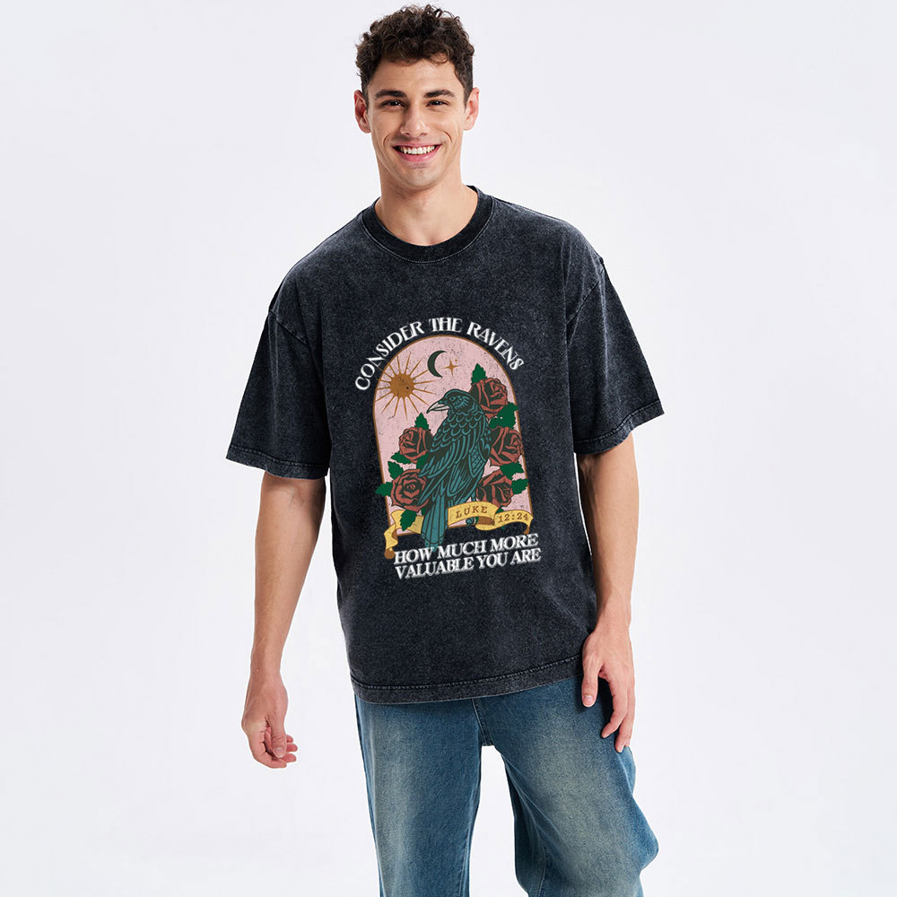 Consider The Ravens Christian Washed T-Shirt