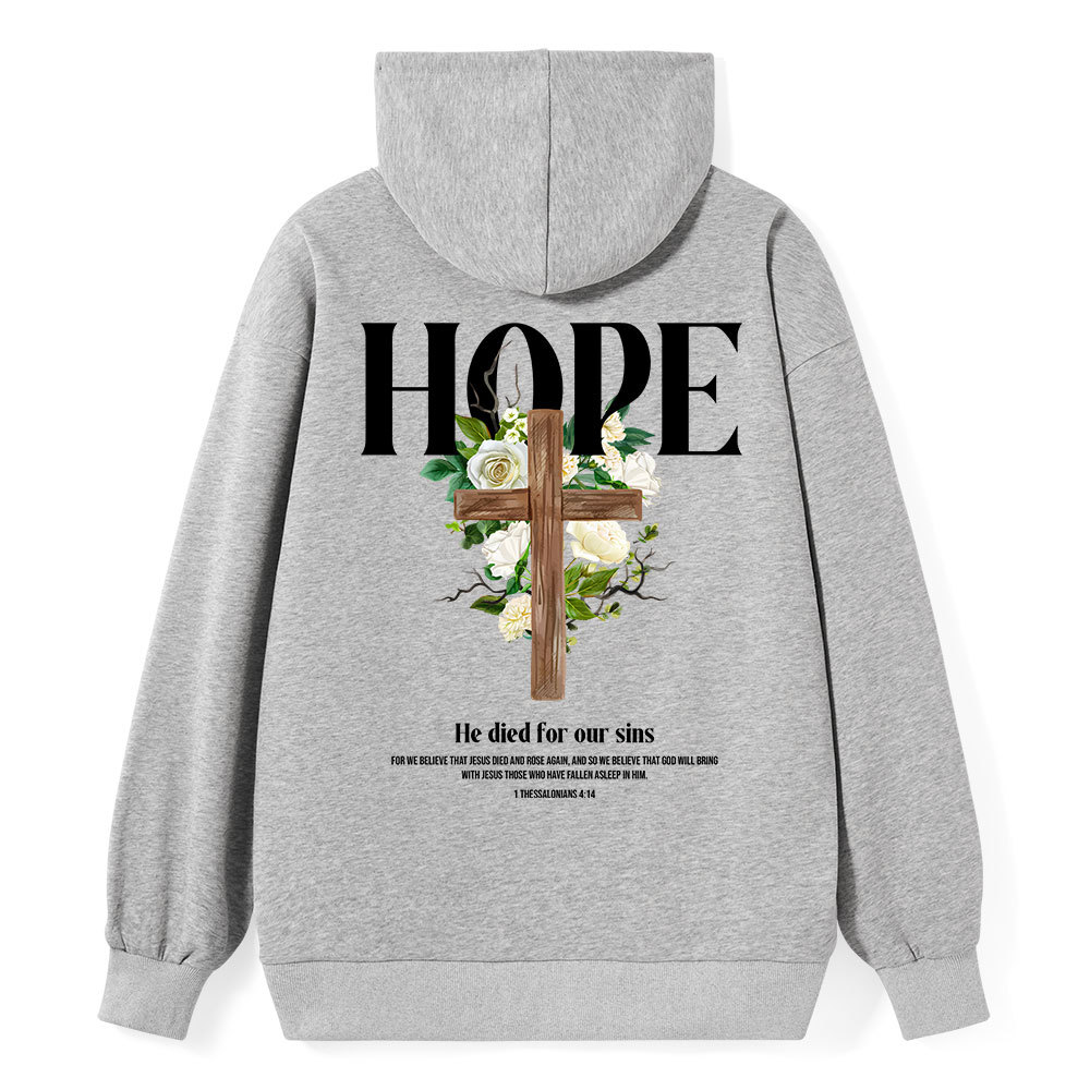 He Died For Our Sins Classic Christian Hoodie