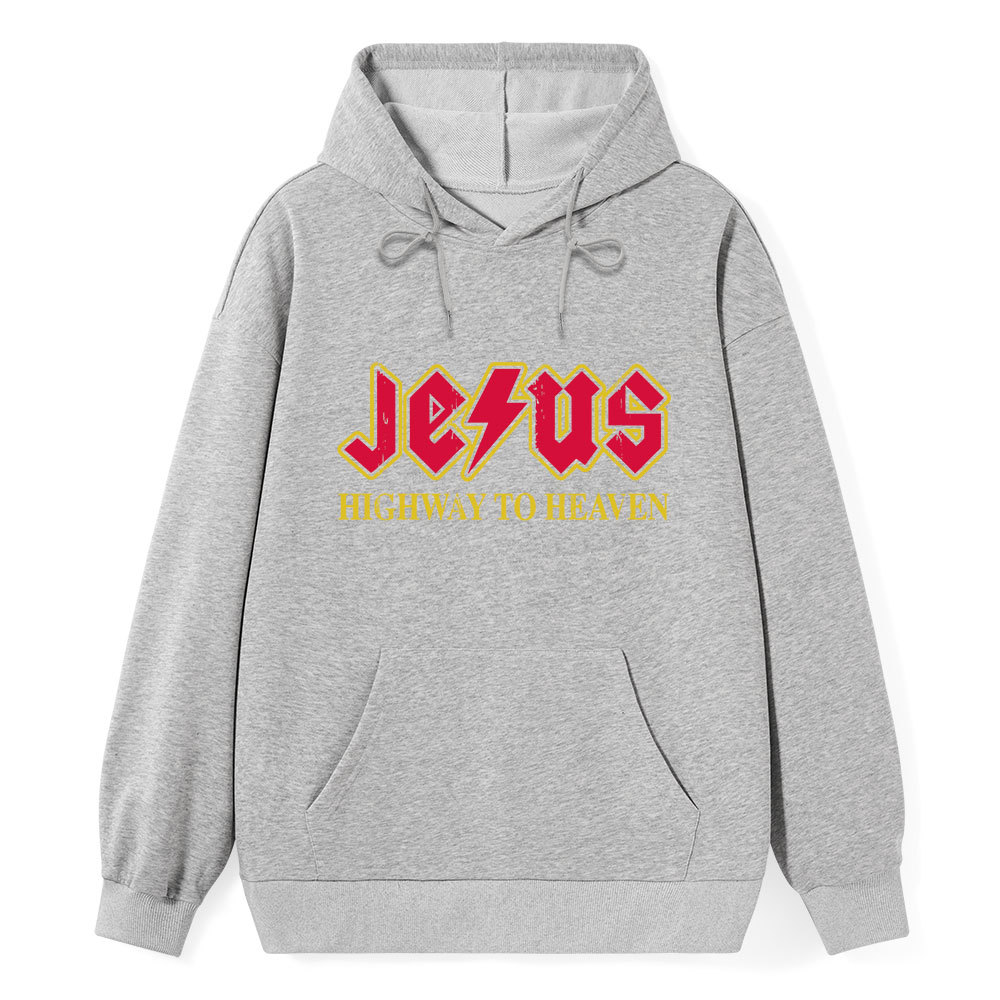 Jesus Highway To Heaven Classic Christian Hoodie