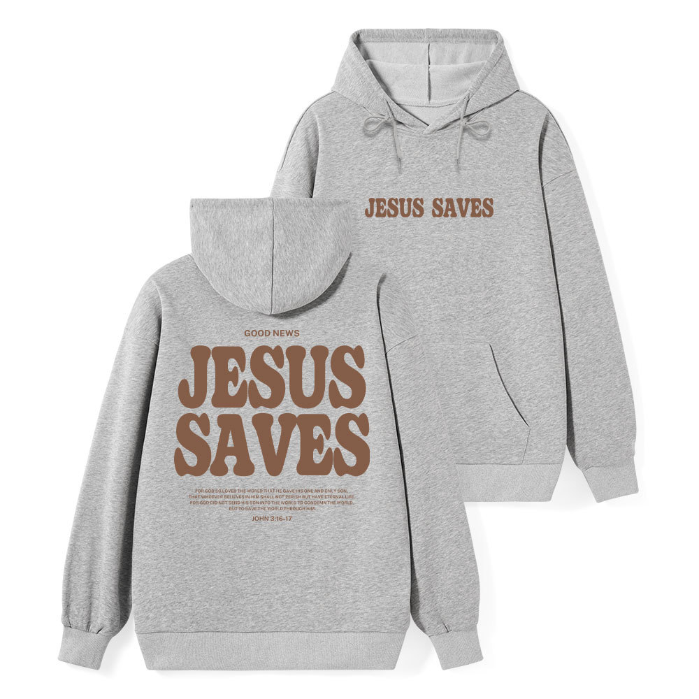 Jesus Saves Classic Christian Hoodie