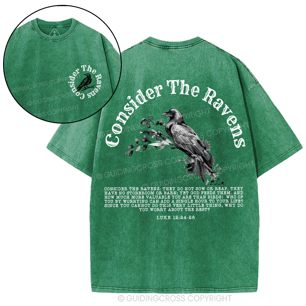 Consider The Ravens Christian Washed T-Shirt