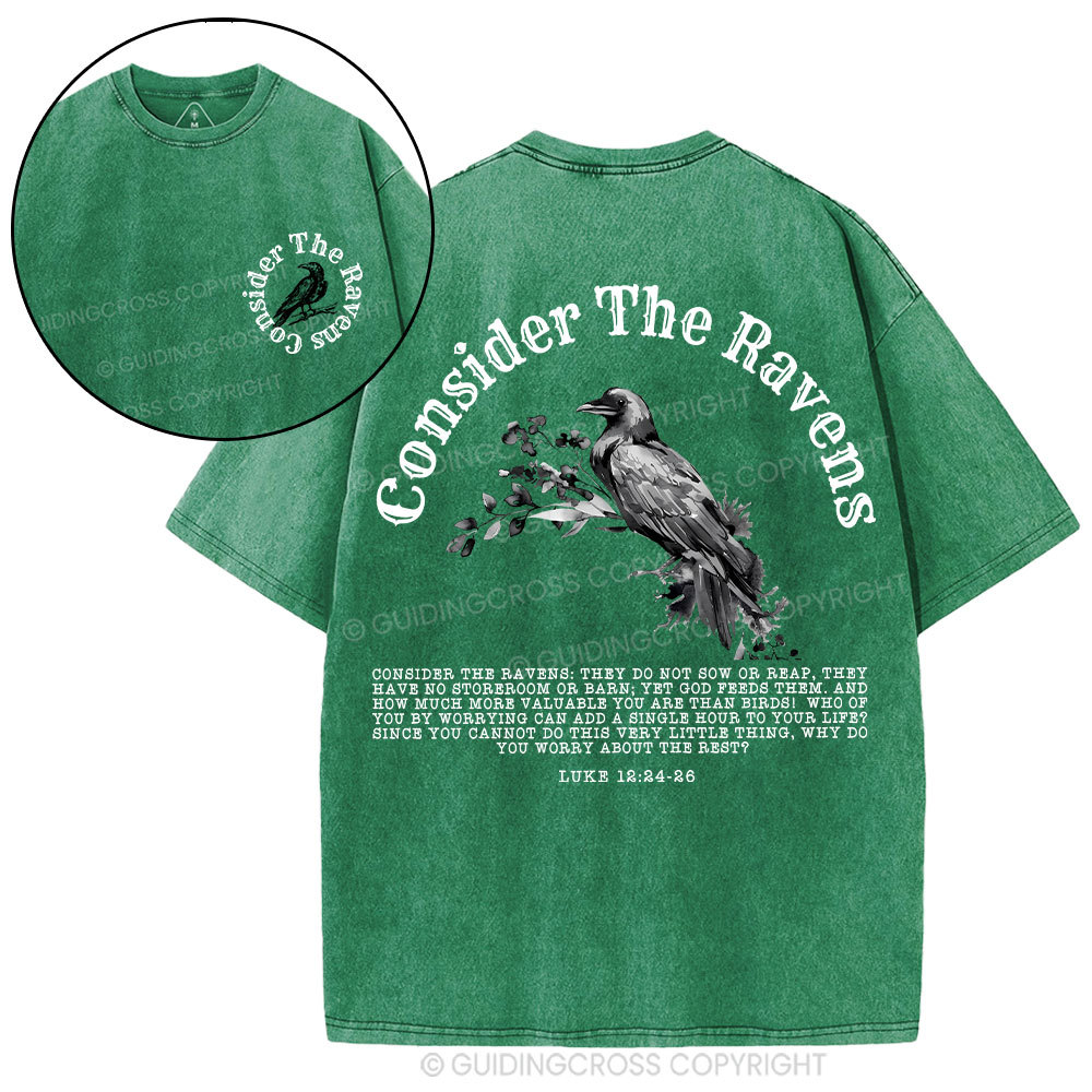 Consider The Ravens Christian Washed T-Shirt