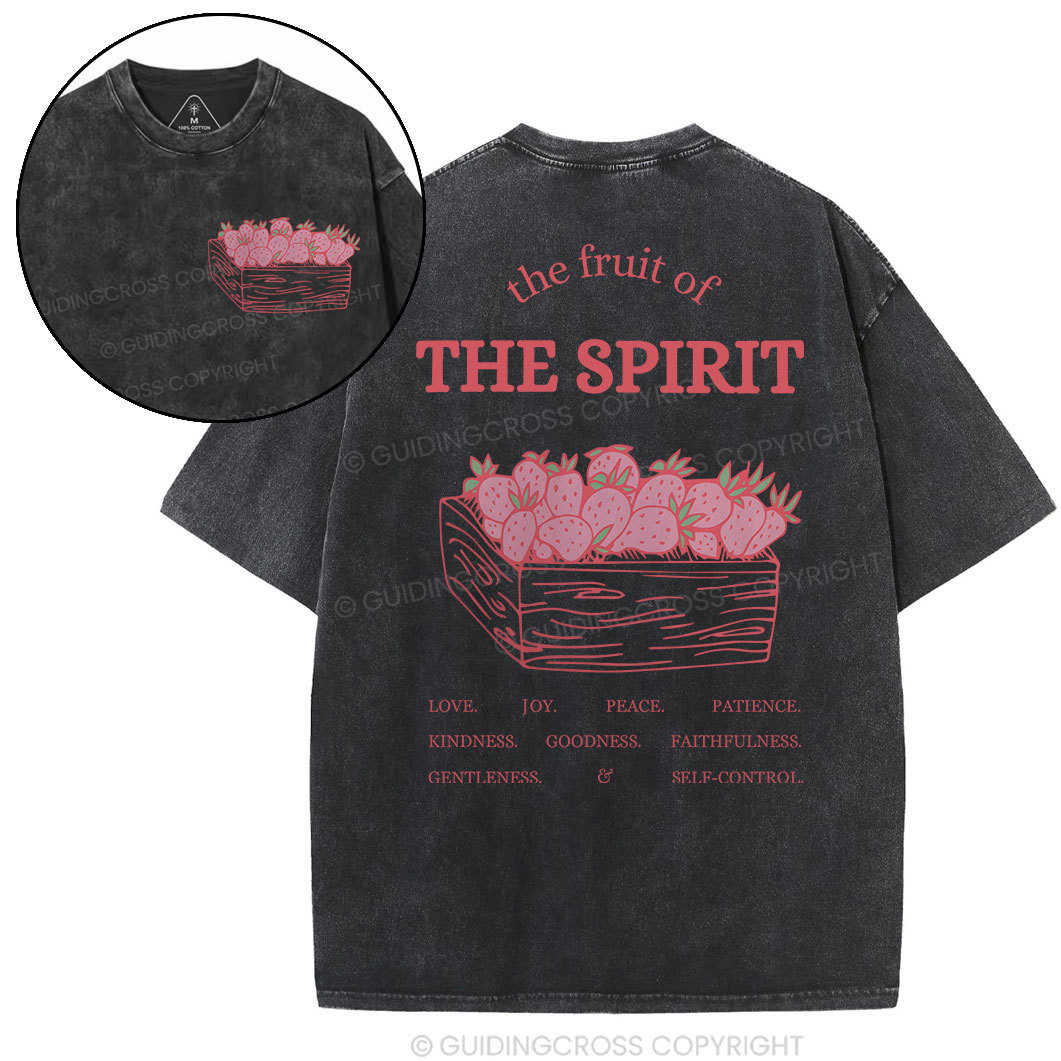 The Fruit Of The Spirit Christian Washed T-Shirt