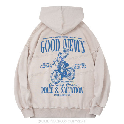Good News Christian Washed Hoodie