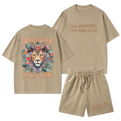 Daughter Of The King Christian Washed T-Shirt & Shorts
