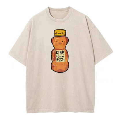 Kind Words Are Like Honey Christian Washed T-Shirt