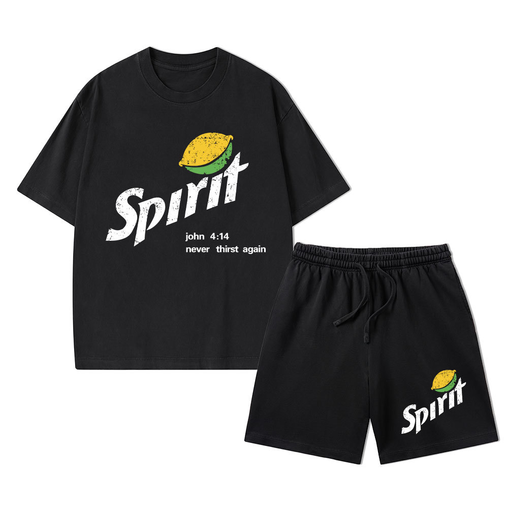 Spirit Christian Washed T-Shirt & Shorts