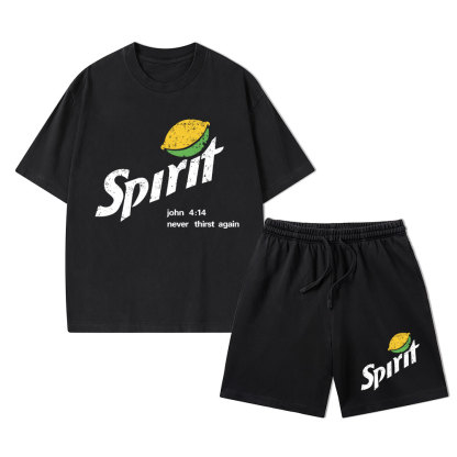Spirit Christian Washed T-Shirt & Shorts