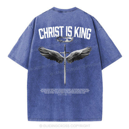 Christ Is King Christian Washed T-Shirt