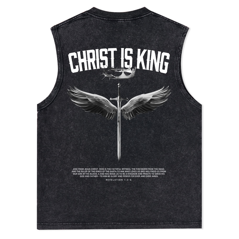 I Am His Christian Washed sleeveless Tee Sale - GuidingCross