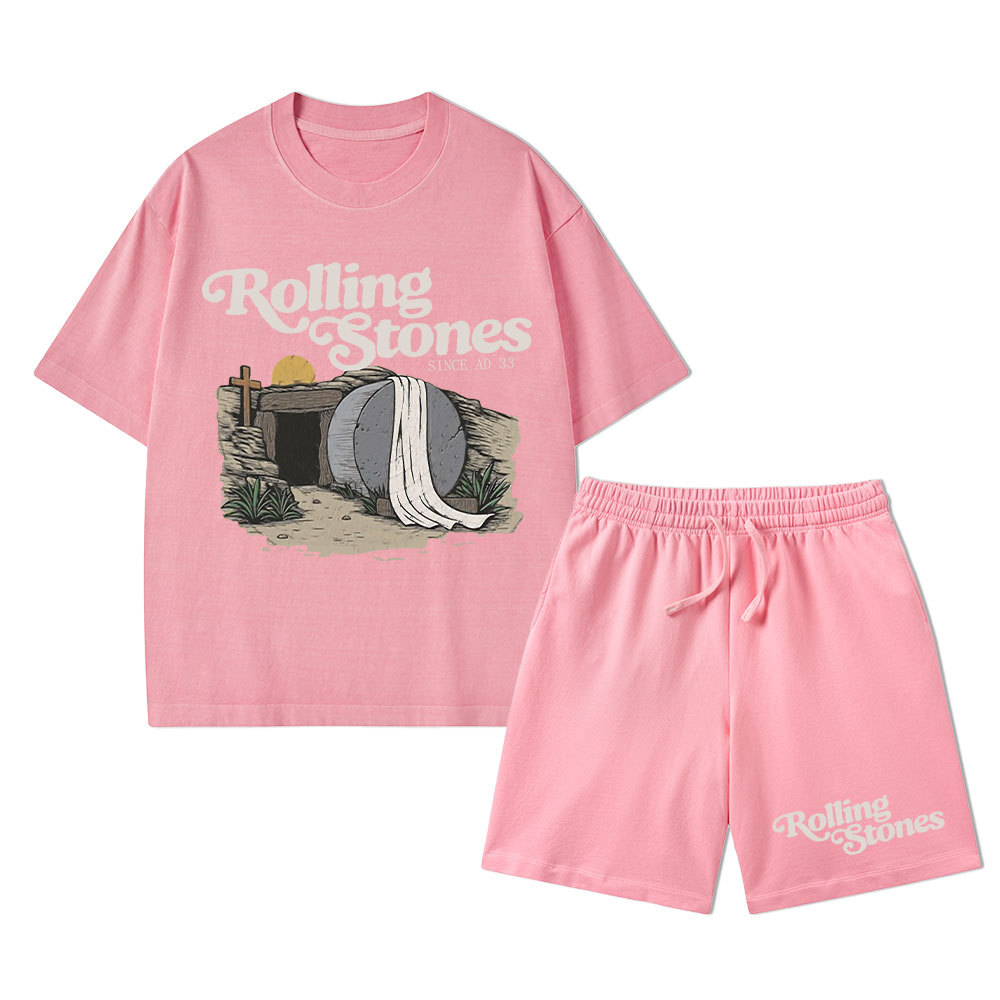 Rolling Stone Christian Washed T-Shirt & Shorts