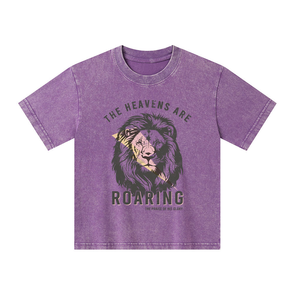 The Heavens Are Roaring Kid Washed T-Shirt