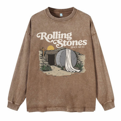 Rolling Stone Christian Washed Long Sleeve T-Shirt