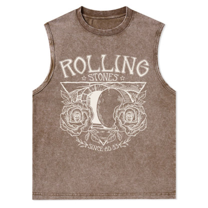 Rolling Stones Retro Christian Washed sleeveless Tee