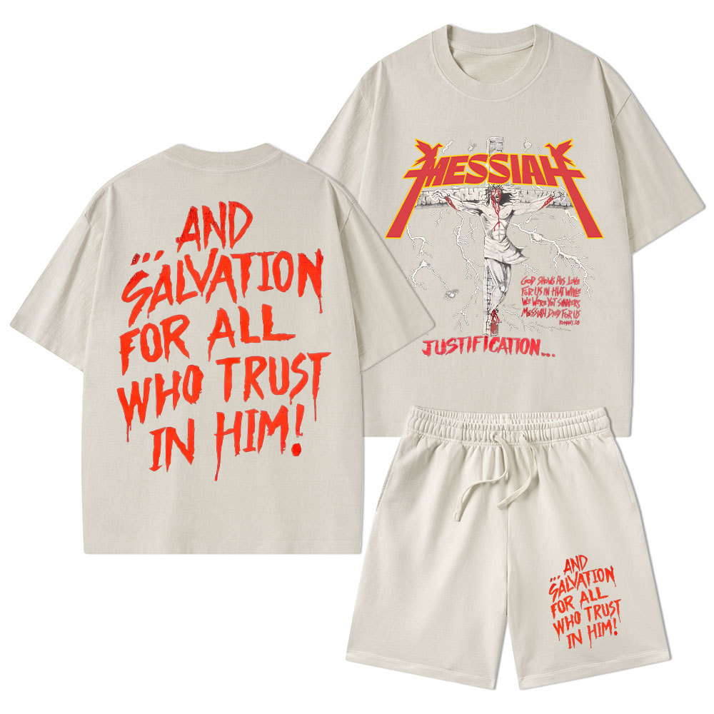 Messiah Christian Washed T-Shirt & Shorts