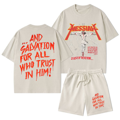 Messiah Christian Washed T-Shirt & Shorts