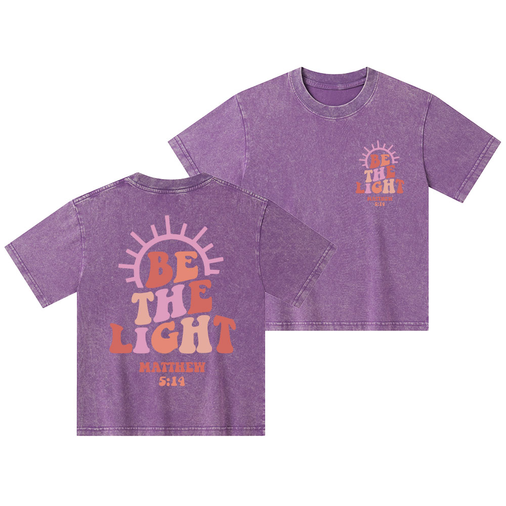 Be The Light Kid Washed T-Shirt