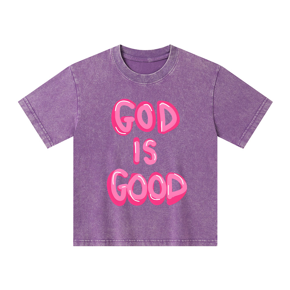 God Is Good Kid Washed T-Shirt