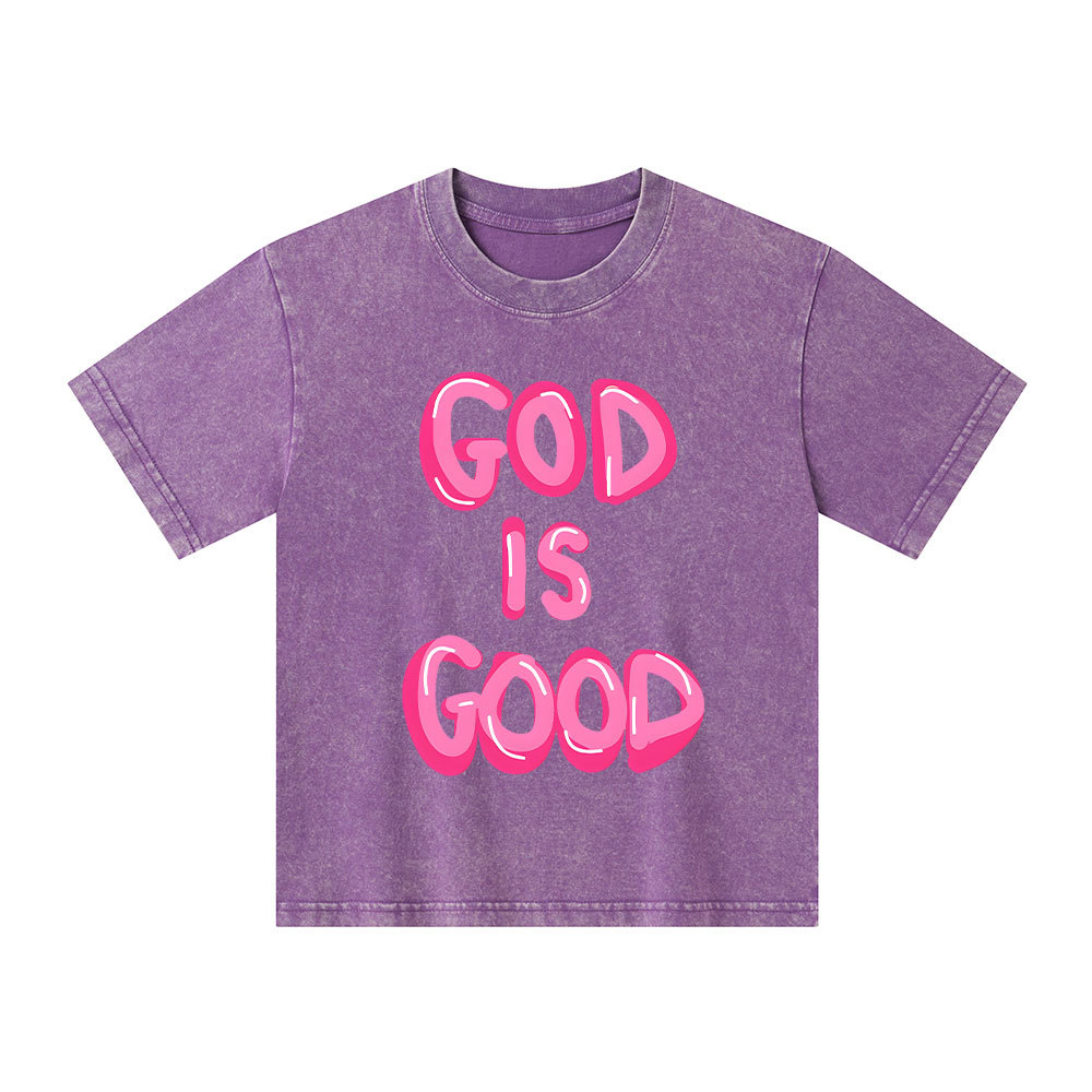 God Is Good Kid Washed T-Shirt