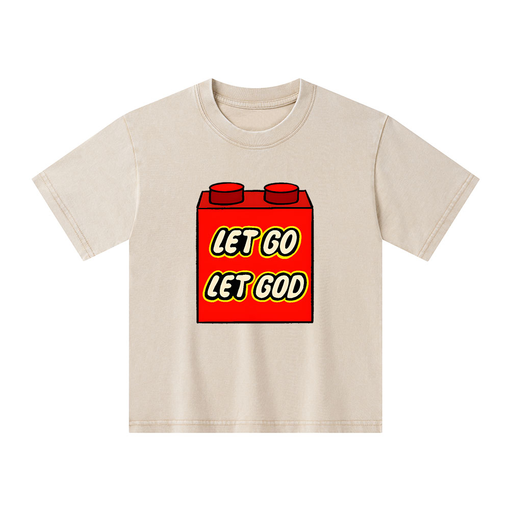 Let Go Let God Kid Washed T-Shirt