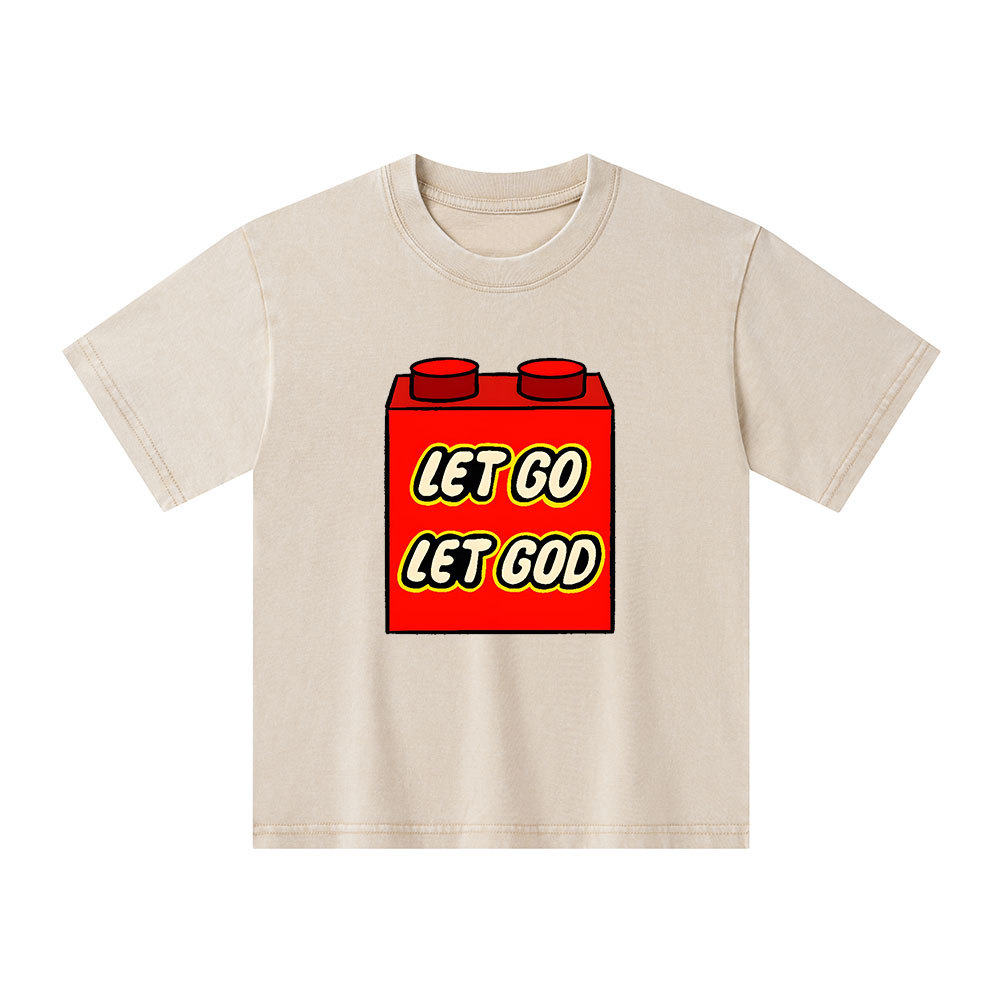Let Go Let God Kid Washed T-Shirt