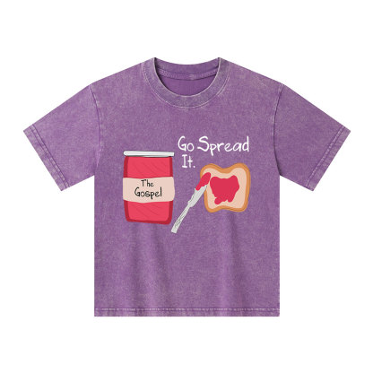 The Gospel Go Spread It Kid Washed T-Shirt