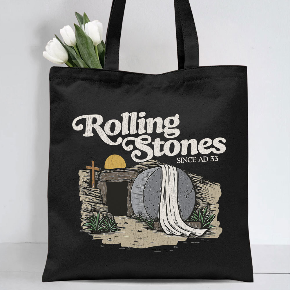 Rolling Stone Christian Canvas Tote Bag