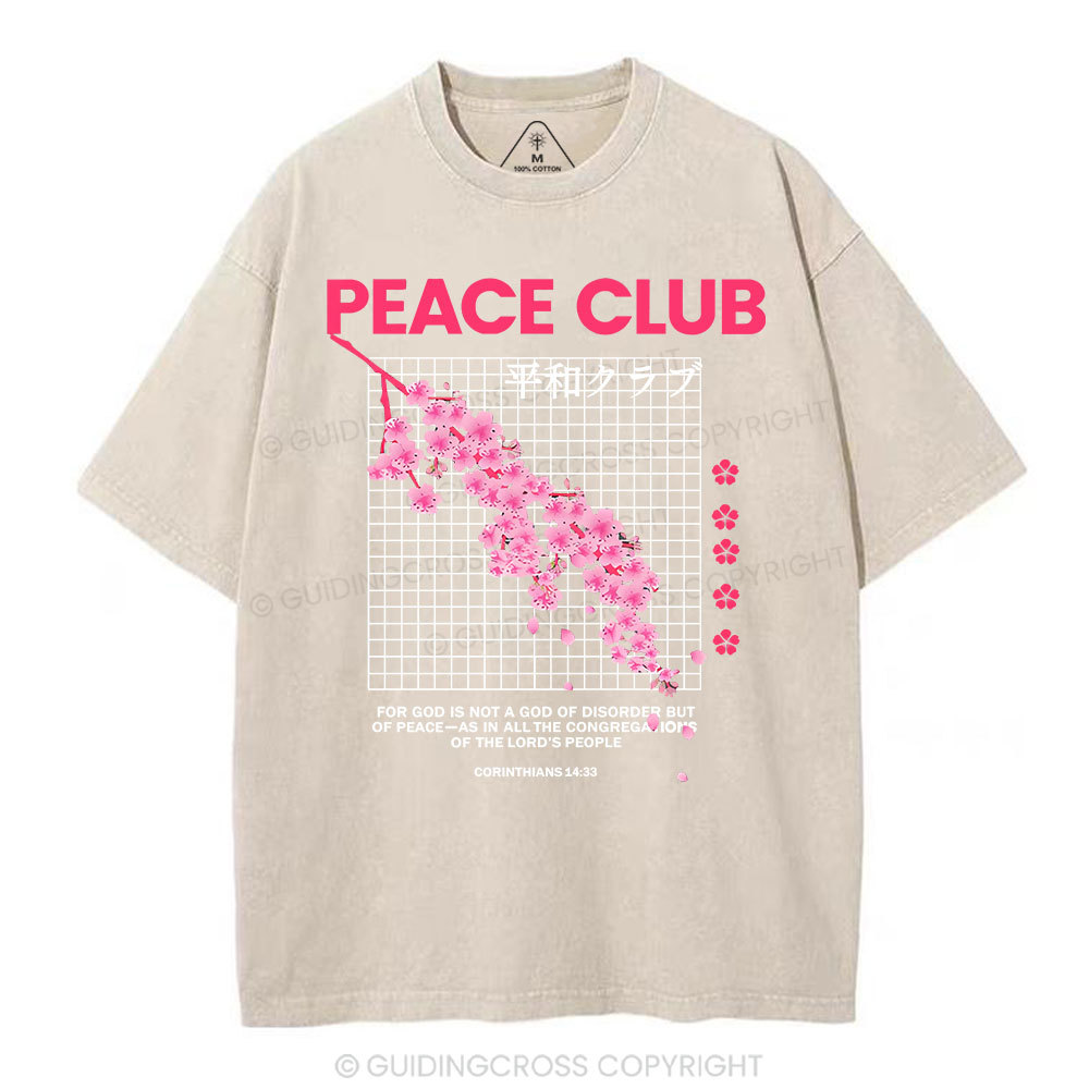 Peace Club Christian Washed T-Shirt