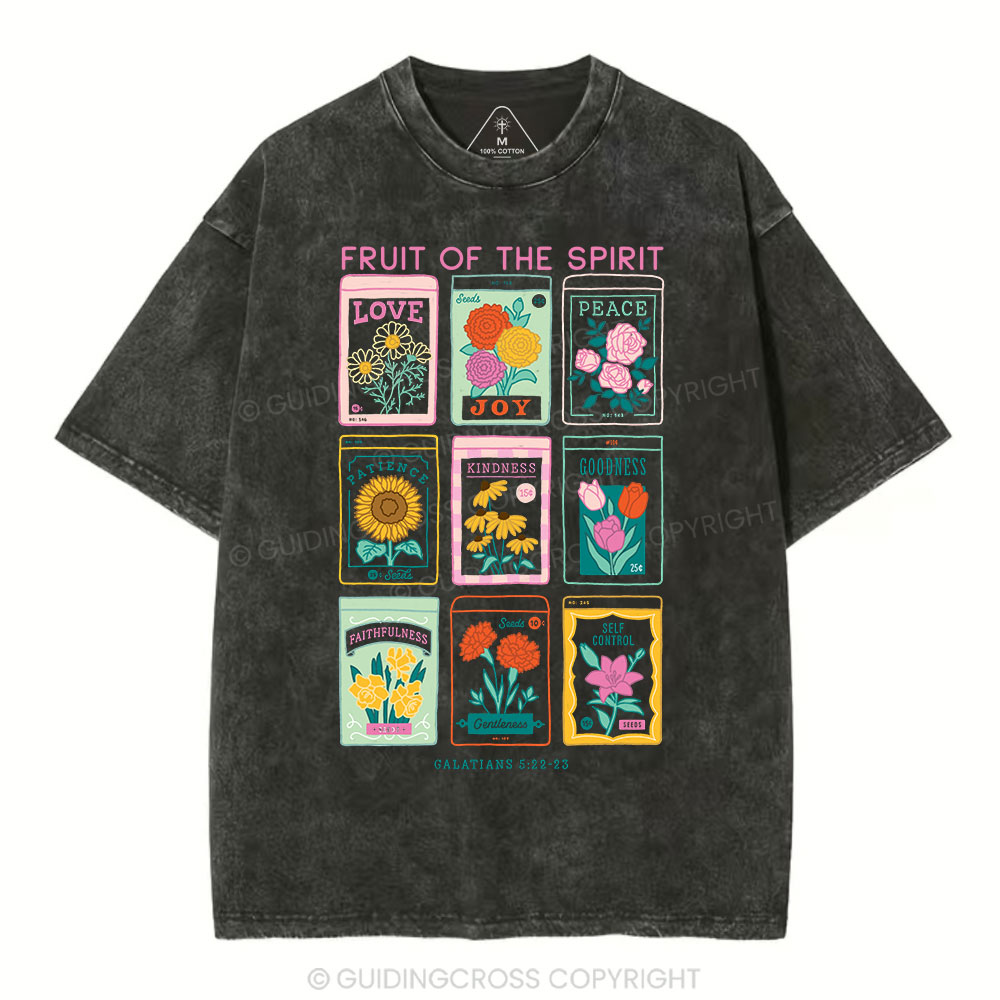 Fruit Of The Spirit Christian Washed T-Shirt