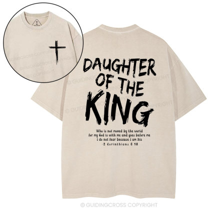 Daughter Of The King Christian Washed T-Shirt