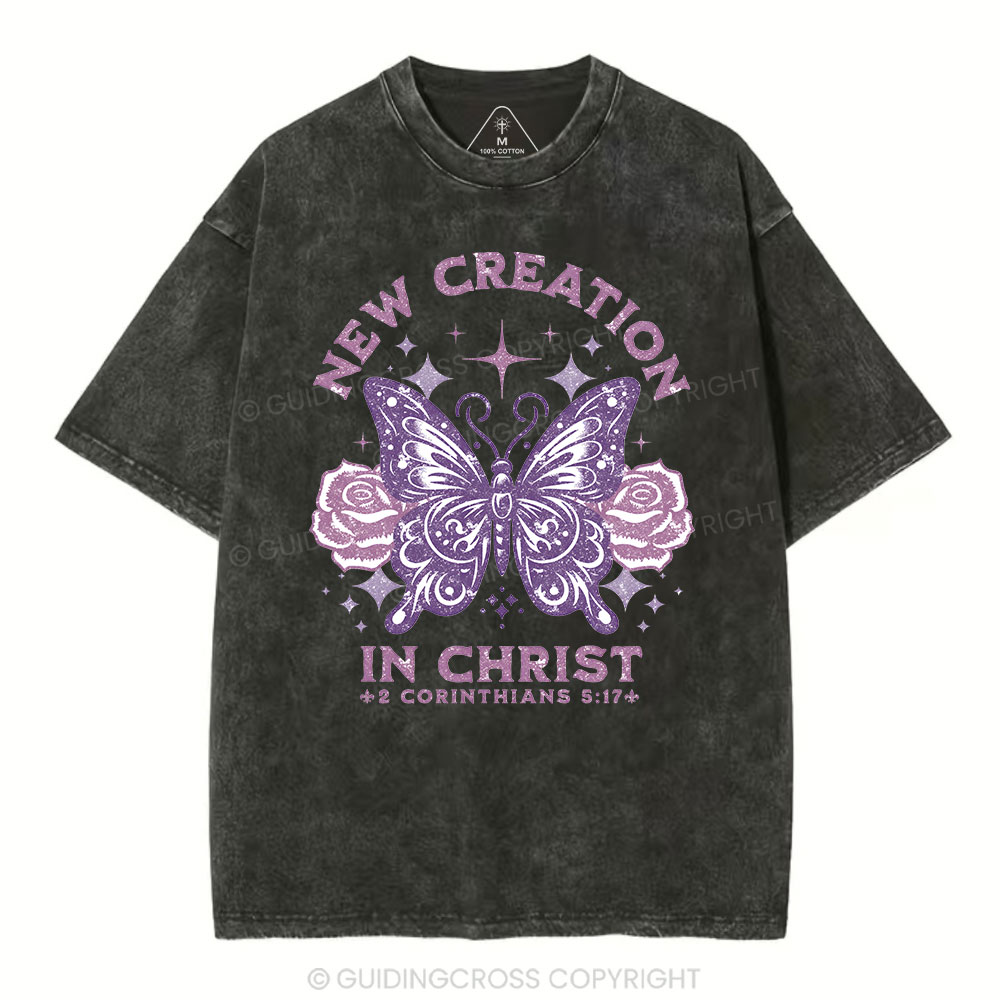 New Creation In Christ Christian Washed T-Shirt