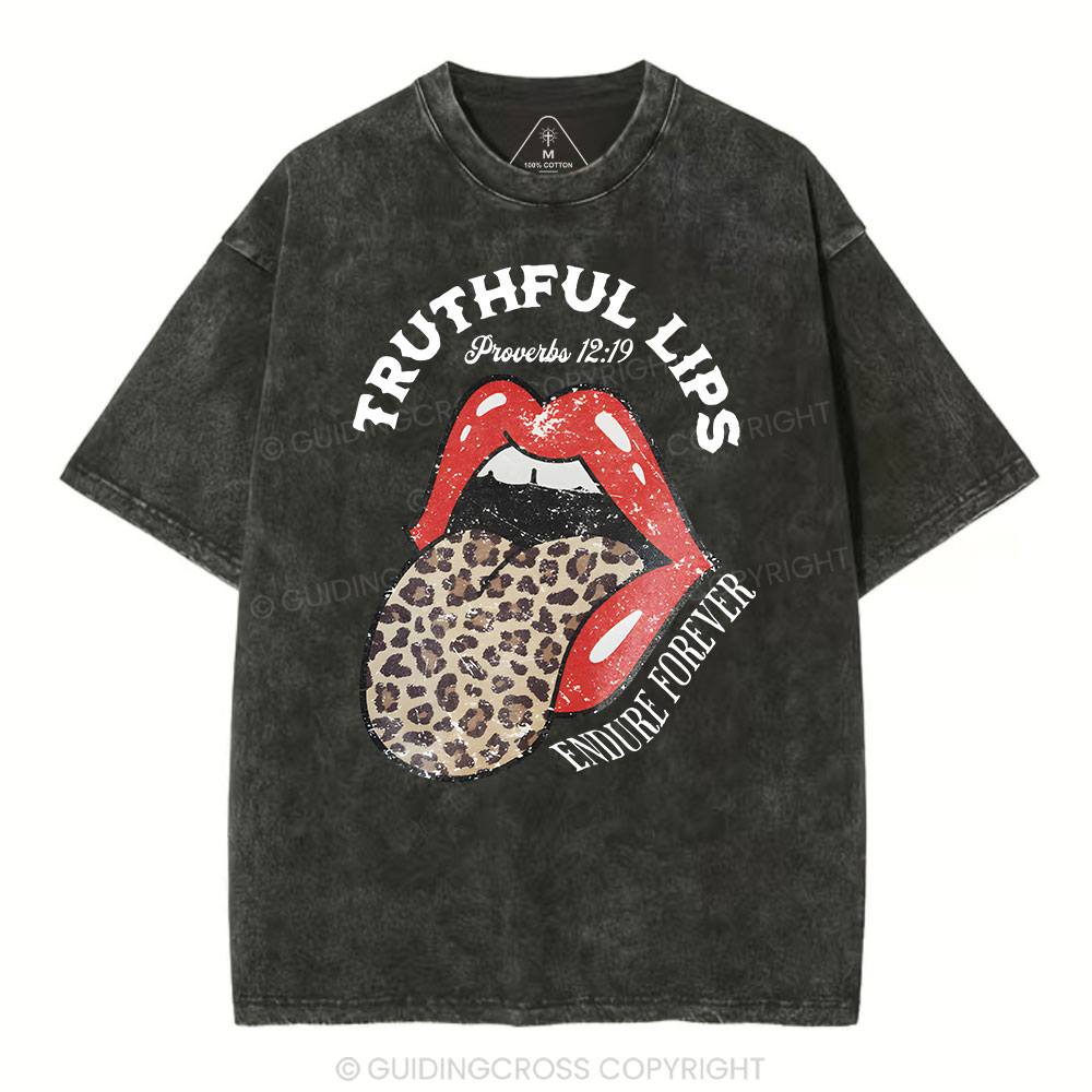 Truthful Lips Christian Washed T-Shirt