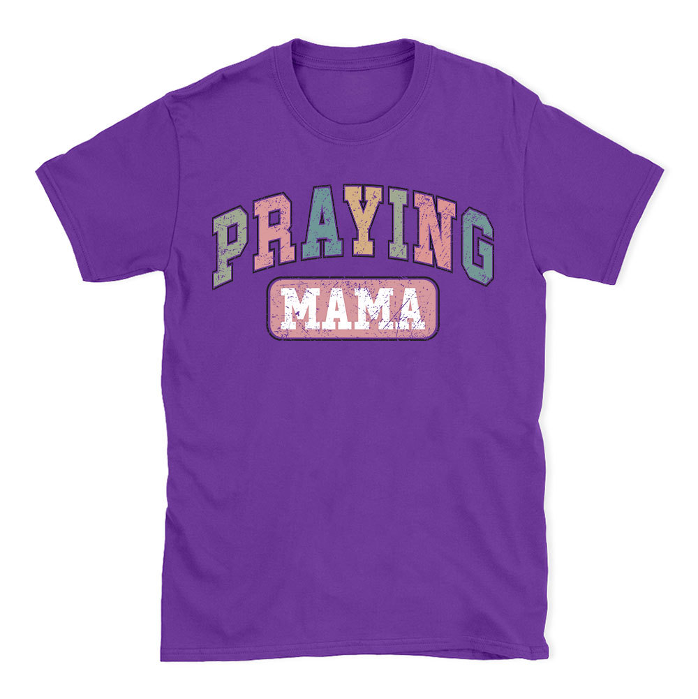 Praying Mama Vintage Christian T-Shirt