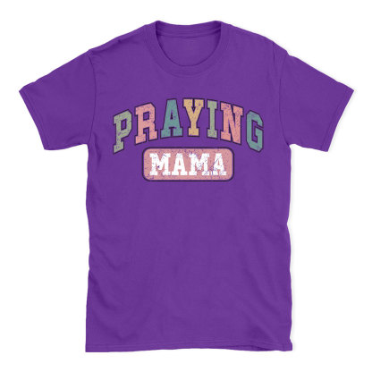Praying Mama Vintage Christian T-Shirt