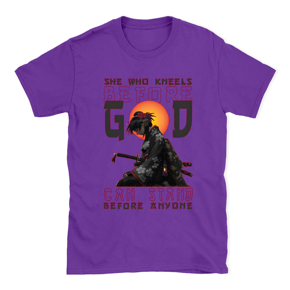 She Who Kneels Before God Christian T-Shirt