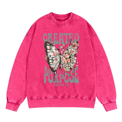 Created With A Purpose Christian Sweatshirt