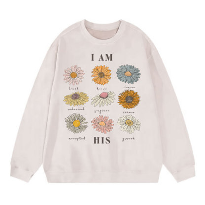 I Am His Christian Washed Sweatshirt