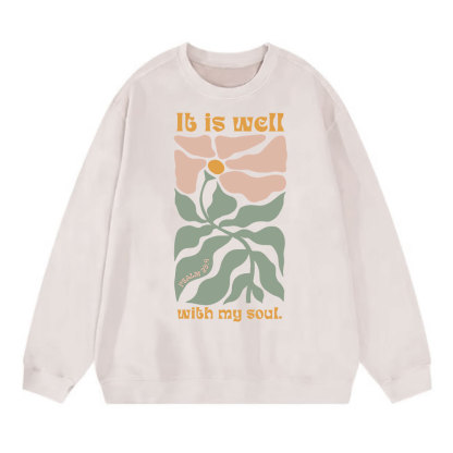 It Is Well With My Soul Christian Washed Sweatshirt