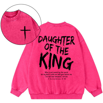 Daughter Of The King Christian Washed Sweatshirt