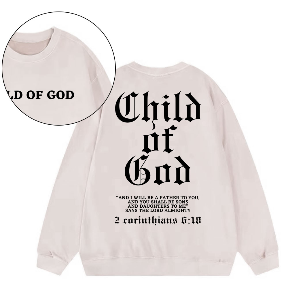 Child Of God Christian Washed Sweatshirt