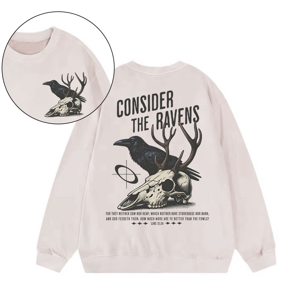 Consider The Ravens Christian Washed Sweatshirt